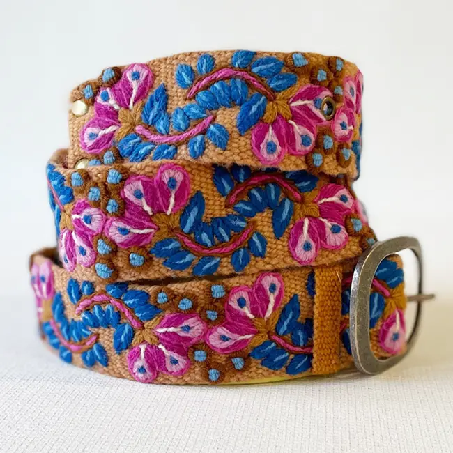 Jenny Krauss Four Seasons Floral Wool Belt