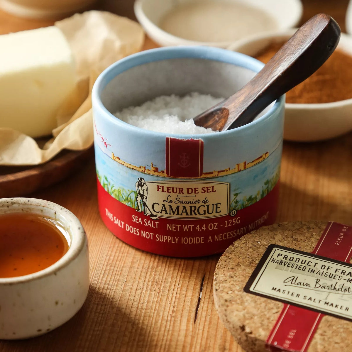 Le Saunier De Camargue Fleur De Sel, Cork Top 4.4 oz