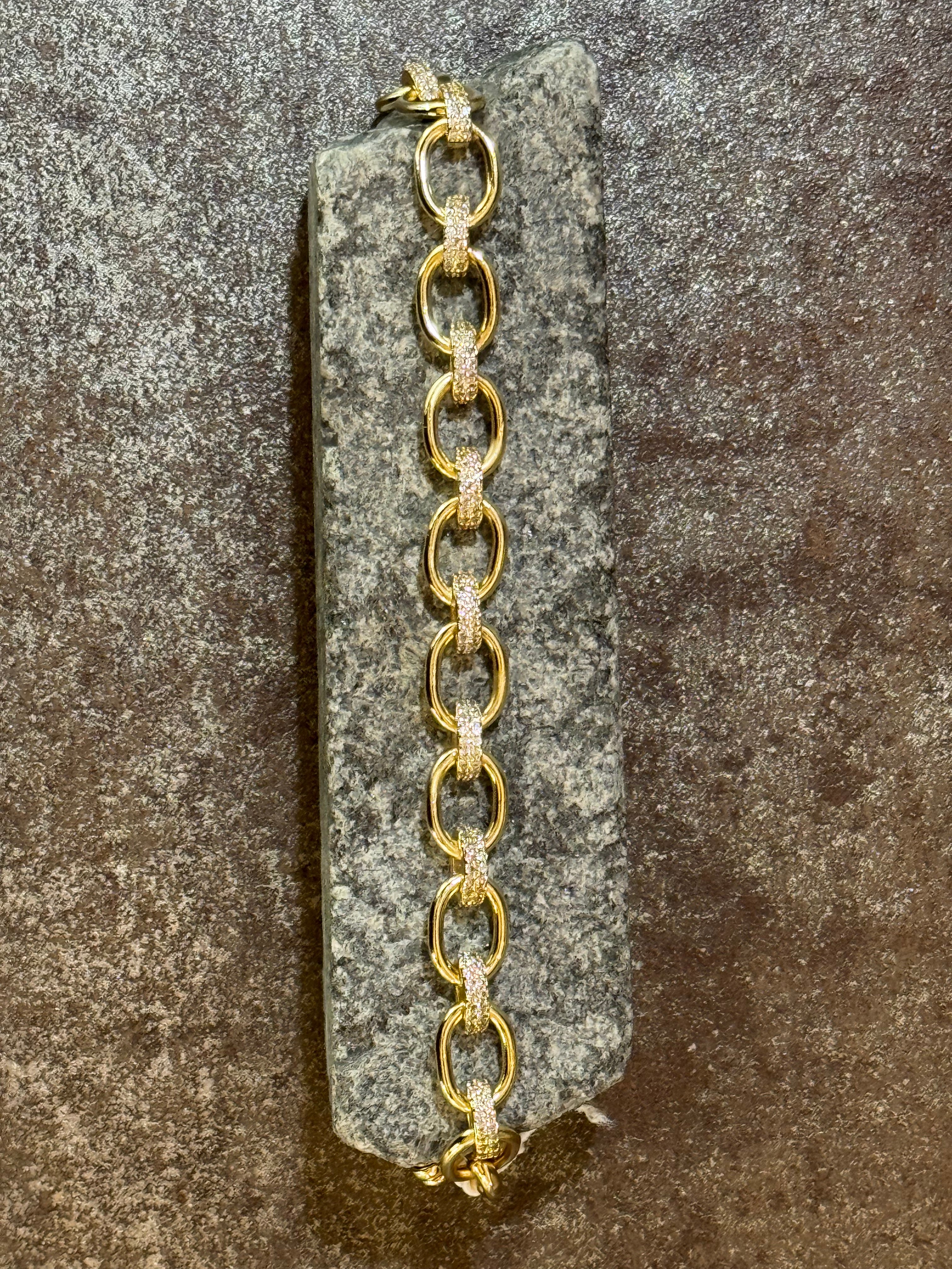 Cz gold bracelet NW-25-22