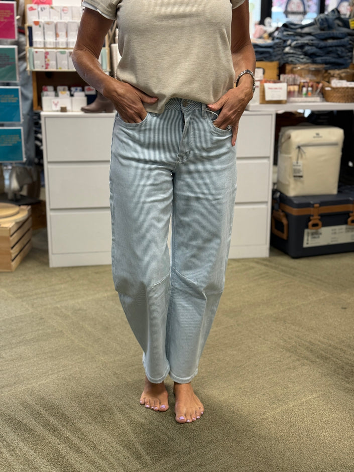 SUPER HIGH RISE STRIPED BARREL