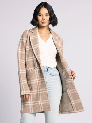 Beige Ivory Plaid