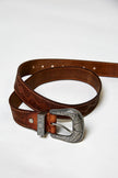 Western Inspired Floral Embossed Belt