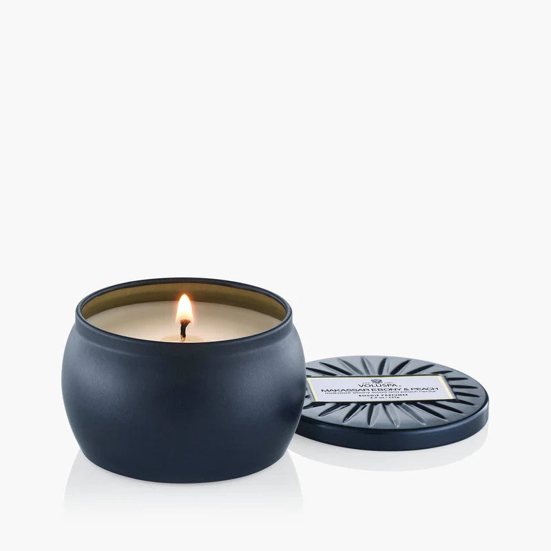 Makassar Ebony Mini Tin Candle