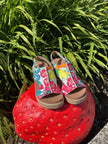 Carly Wedge White Floral