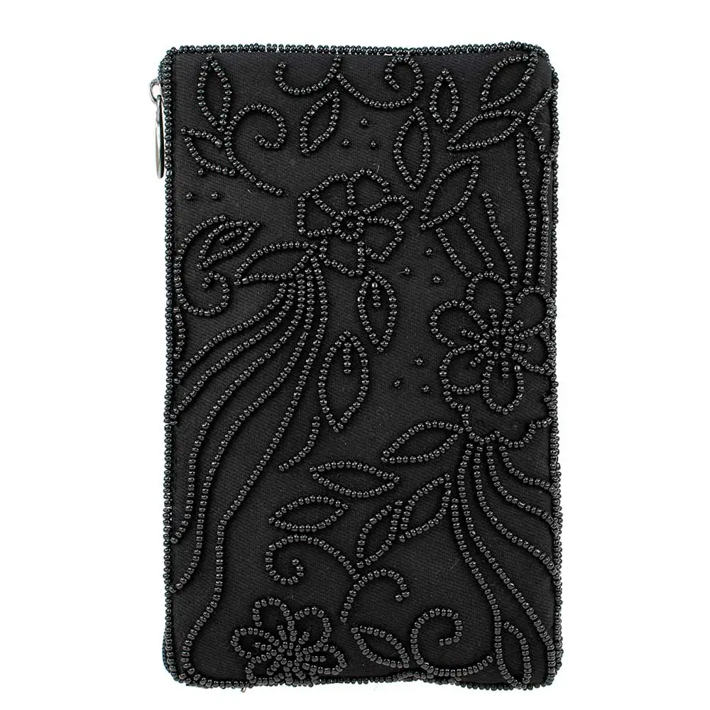So Sweet Beaded Floral Crossbody Phone Bag