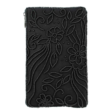 So Sweet Beaded Floral Crossbody Phone Bag