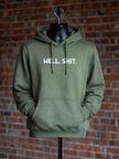 Well Sh*t Hoodie military green front