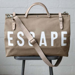Escape Canvas Utility Bag w/Shoulder Strap - Khaki