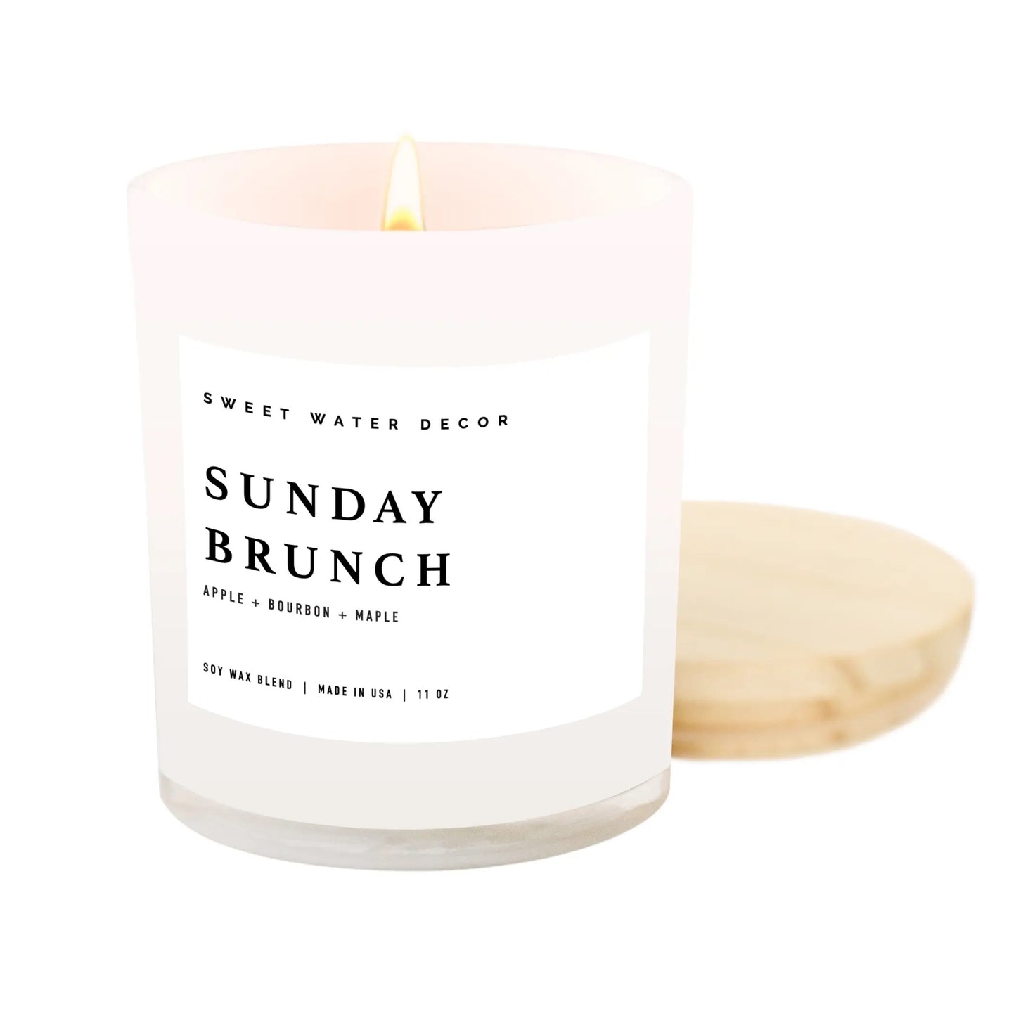 Sweet Water Decor Wooden Lid Soy Candle - Sunday Brunch