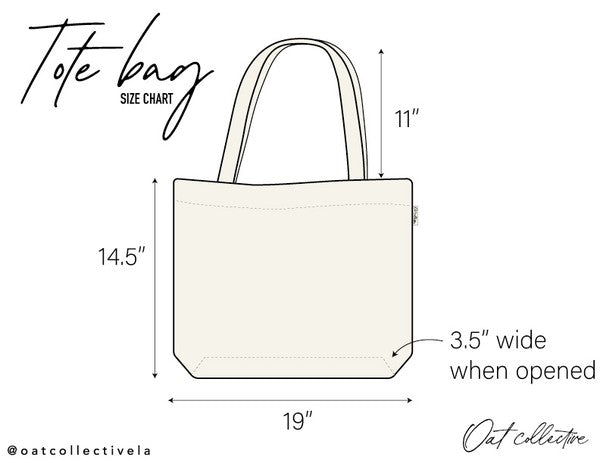 Cheers Canvas Tote Bag - Natural