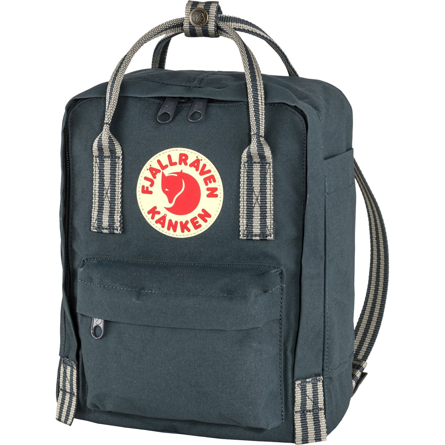 Fjallraven Kanken Mini Backpack - Navy - Long Striped