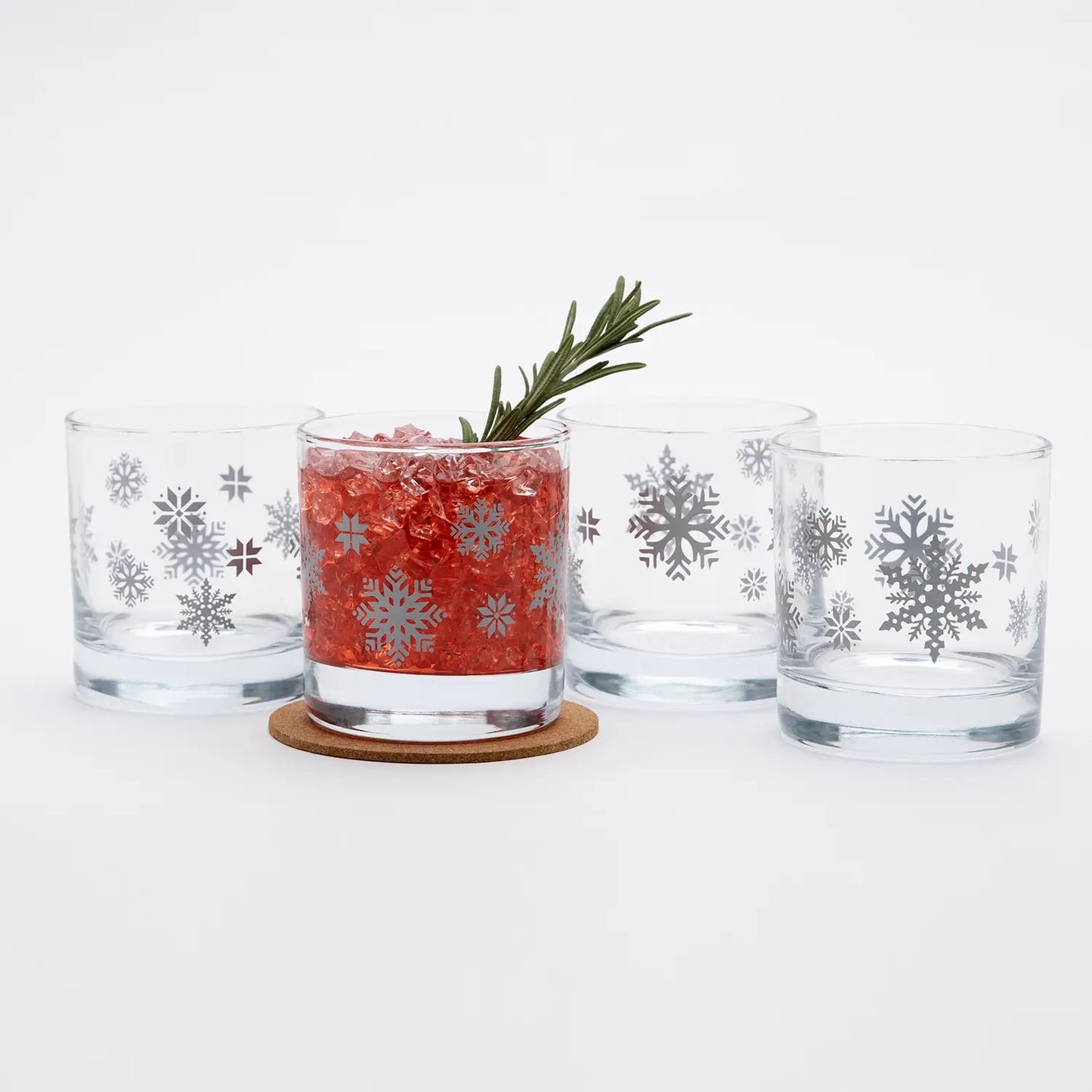 Snowflake Whiskey Glass Set