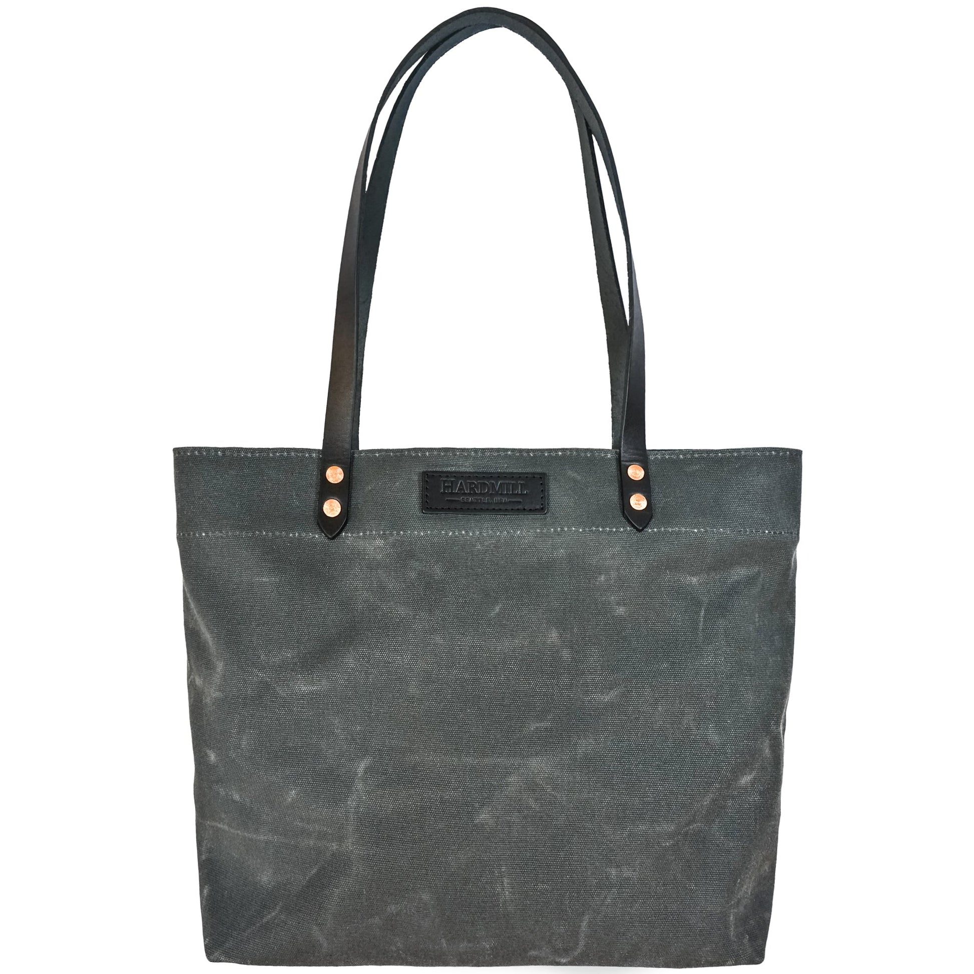 Market Tote - Waxed Canvas - Charcoal