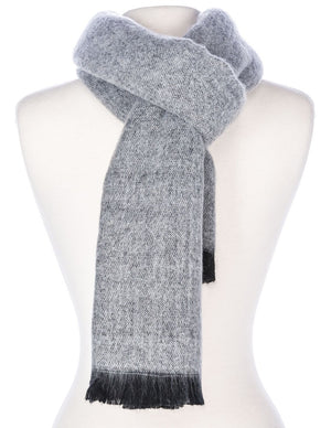Two-tone Reversible Rochester Winter Scarf - Sand & Off White