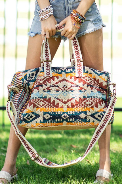 Handmade Ethnic Motif Destiny Bag close