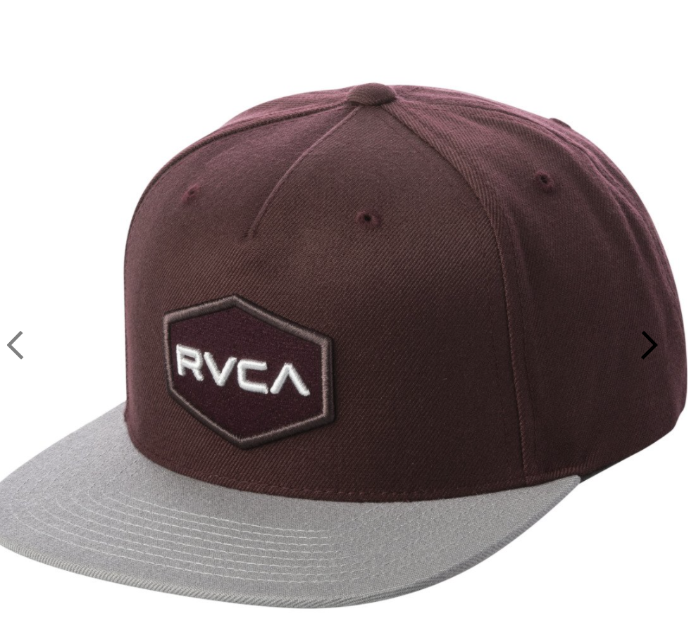 RVCA Commonwealth Snapback - Wine