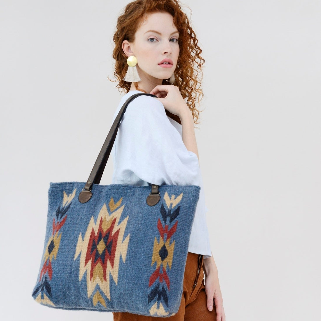 MZ Bags - Sparrow's Song Wool Tote - Multi Colored