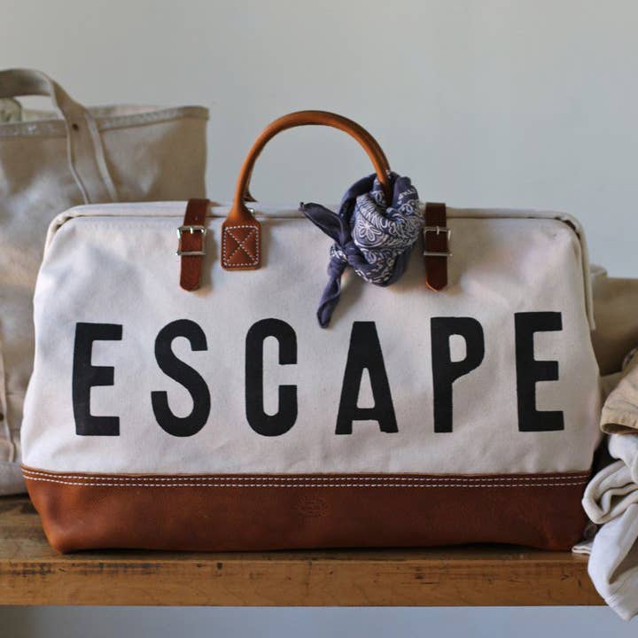 Escape Traveler In Ivory Bag - Natural Front