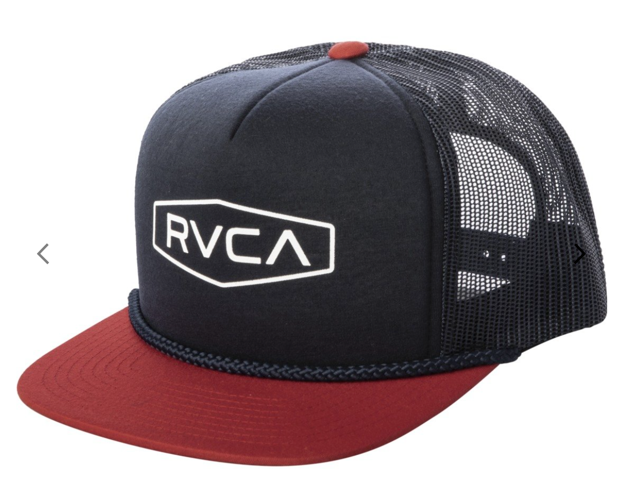RVCA Staple Foamy Trucker Hat - Navy Red