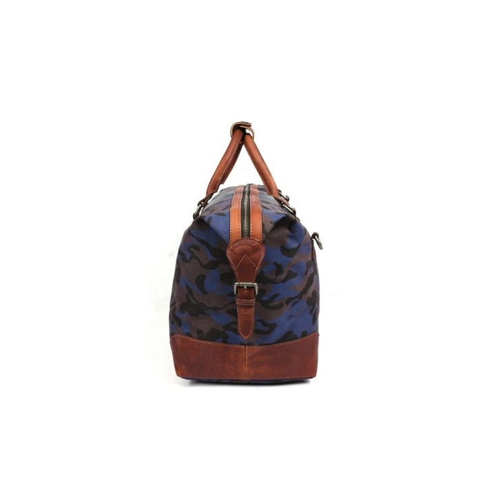 Durham Camouflage Travel Bag - Camo Blue SIde