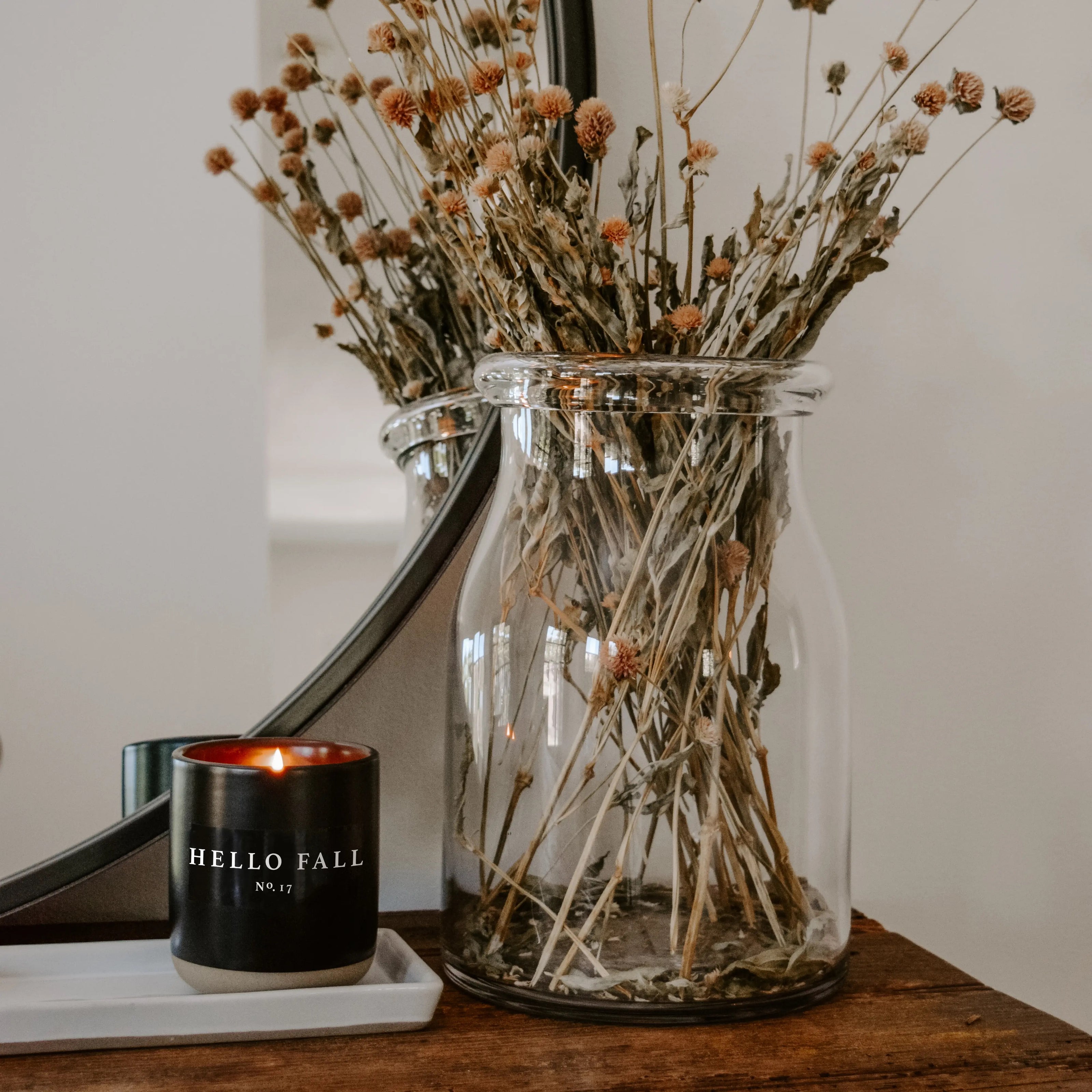 Sweet Water Black Stone Soy Candle - Hello Fall stage