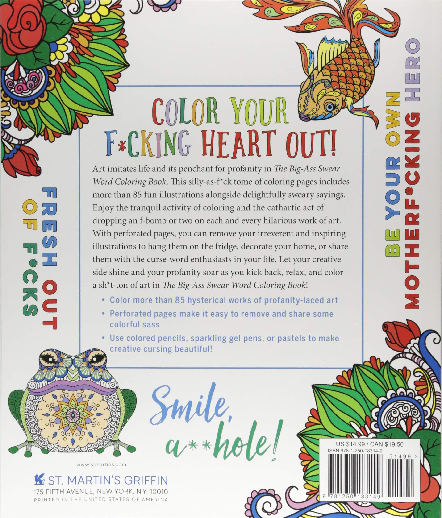 The Big A** Swear Word Coloring Book back