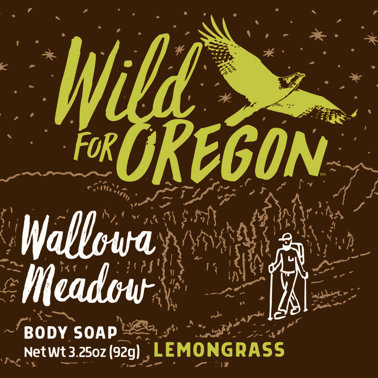 Wild For Oregon Wallowa Meadow Lemongrass Bar Soap back