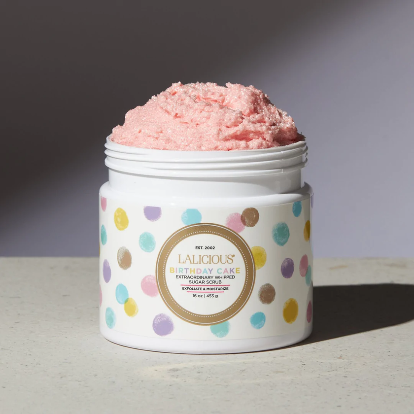 Lalicious Sugar Birthday Cake  Scrub - 16oz front