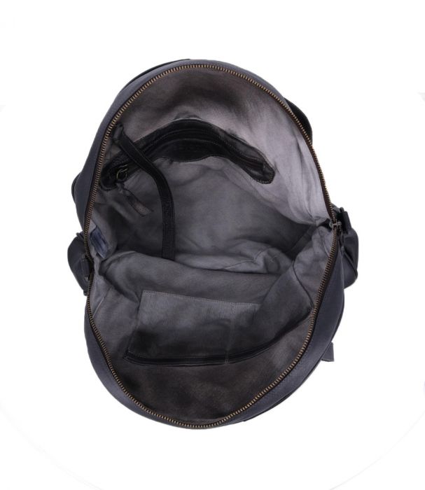 Bed|Stu Saray Round Crossbody Tote - Black DD open