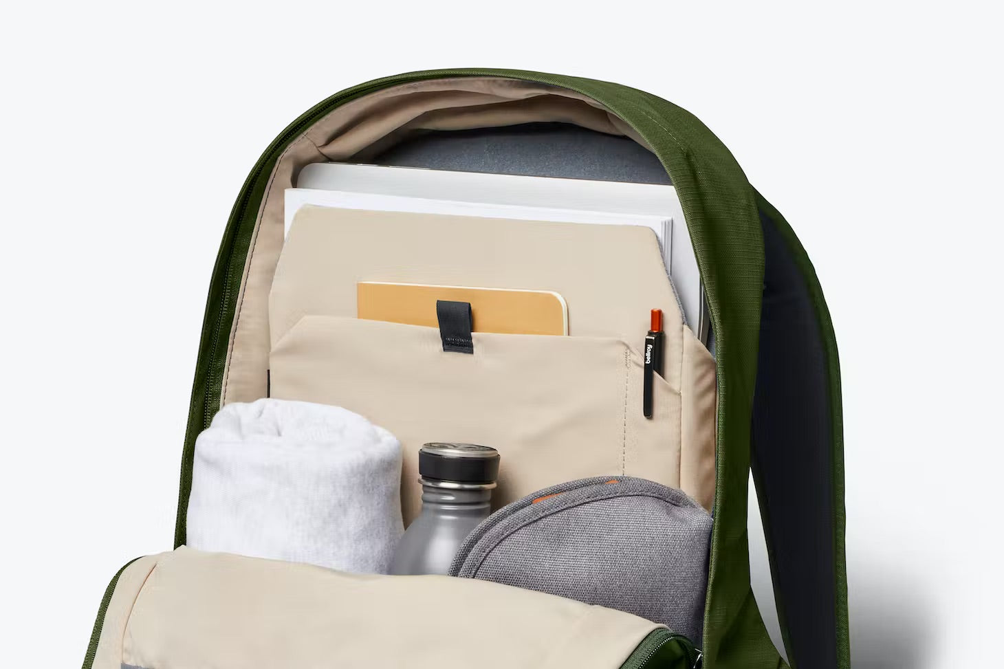 Classic Backpack 2nd Edition - Ranger Green inside pocket