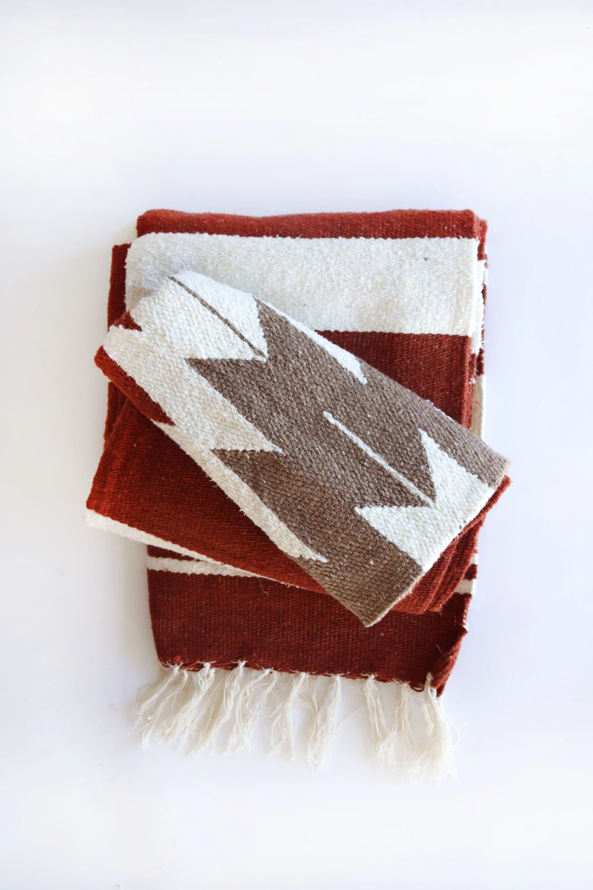 Tribe & True Kaleidoscope Diamond Blanket - Sedona folded