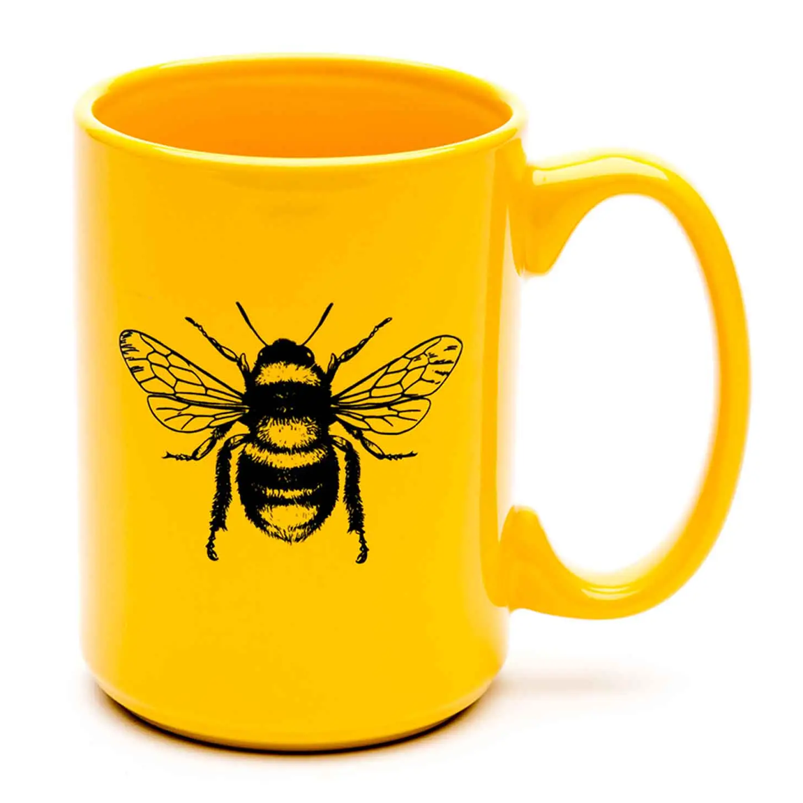 Cute Yellow Bee Coffee Mug Pose 2