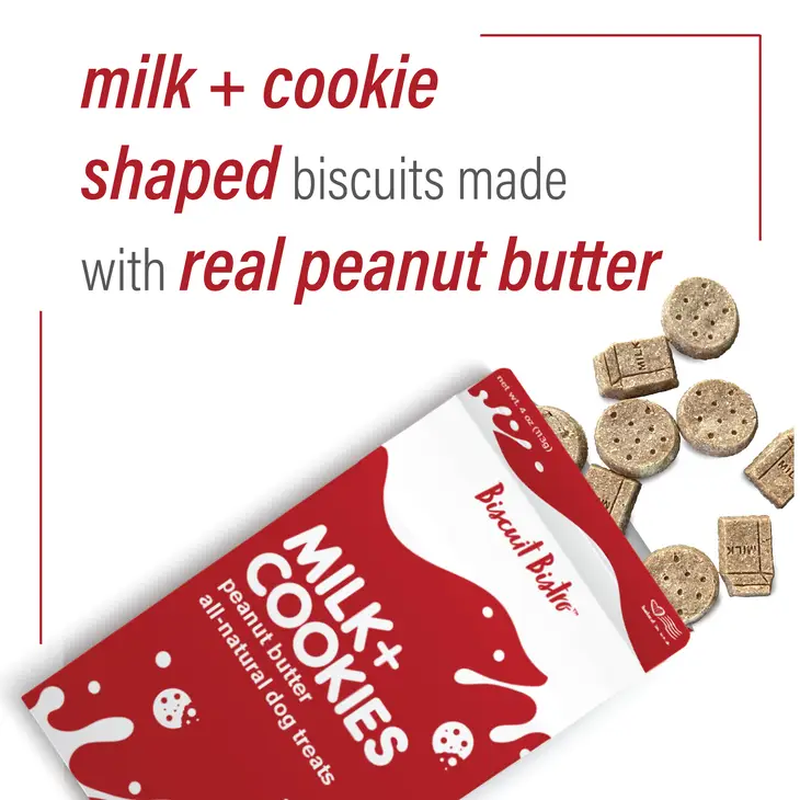 Pet Snax Santa Milk & Cookies 4oz | Peanut Butter