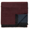 Two-tone Reversible Rochester Winter Scarf - Burgundy & Navy folded