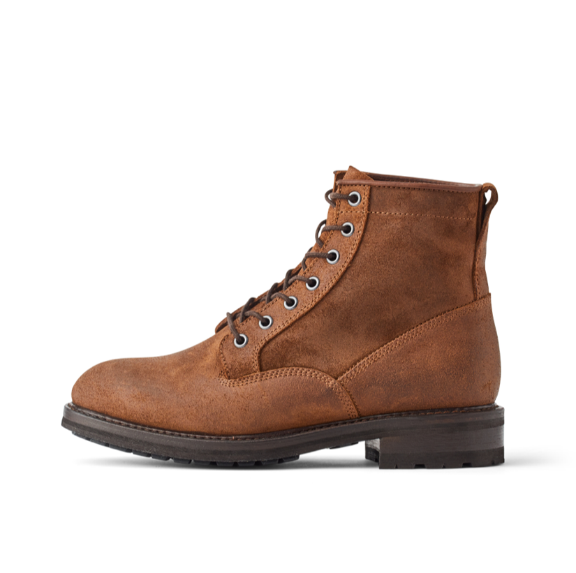 Filson Rugged Leather Service Boots - Whiskey side