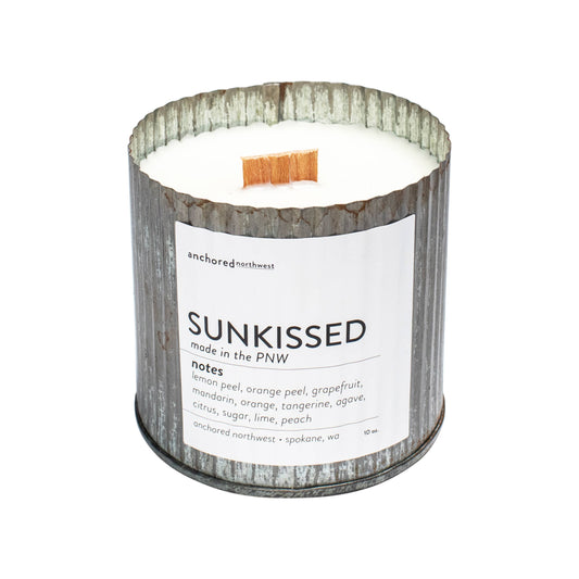 Rustic Farmhouse Soy Candle - Sunkissed front