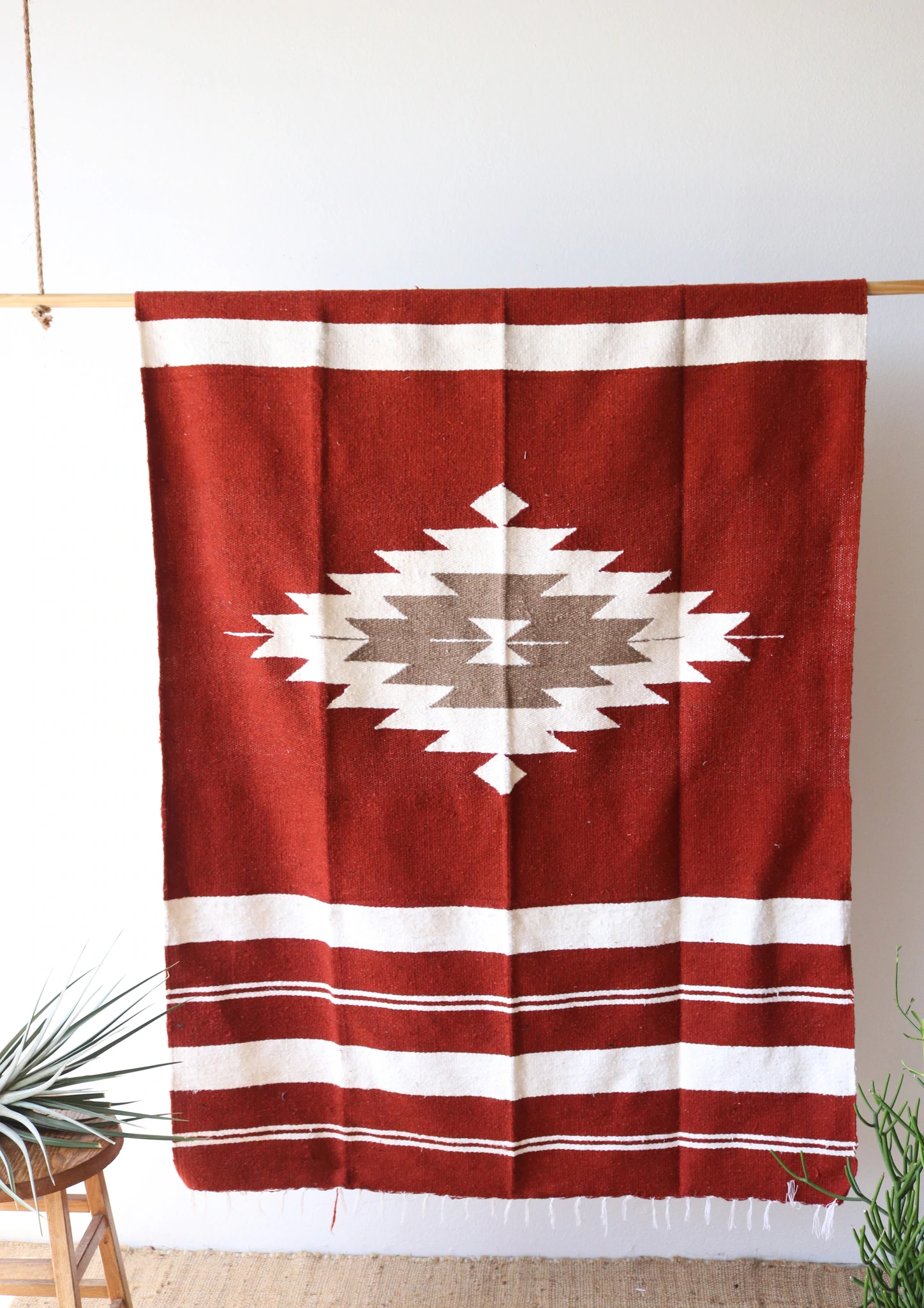 Tribe & True Kaleidoscope Diamond Blanket - Sedona hanging