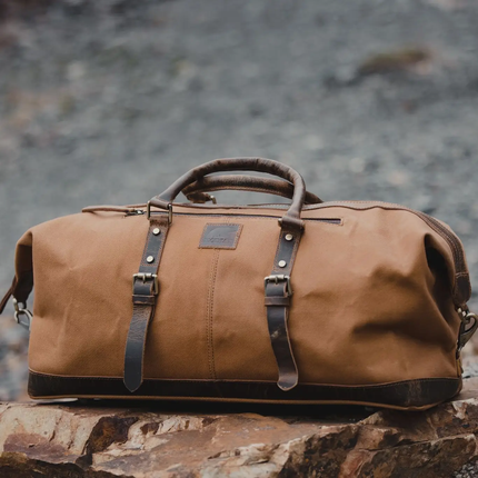 50L Augustine Buffalo Leather Bag | Tan