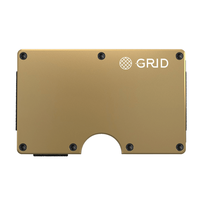 The Minimalist Grid Wallet - Antimicrobial Copper front