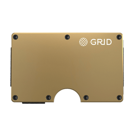 The Minimalist Grid Wallet - Antimicrobial Copper front