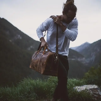 30L Weekender Duffel | Dark Walnut lifestyle