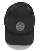 Mountain & Sea Patch Performance Trucker Hat (Black Mesh) Charcoal & Black