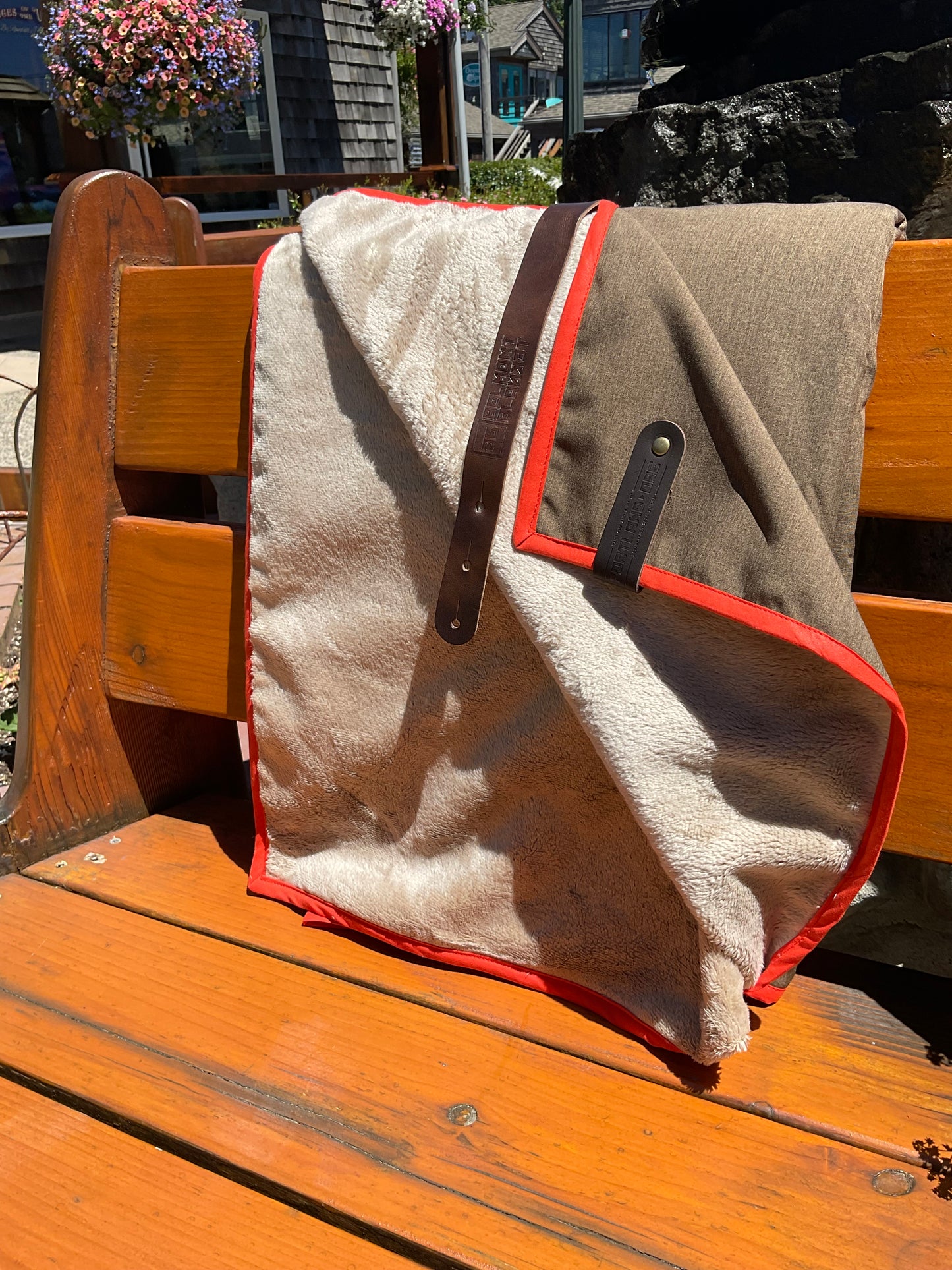 The HellaGood Blanket | Orange, Tan and Brown Fold Over