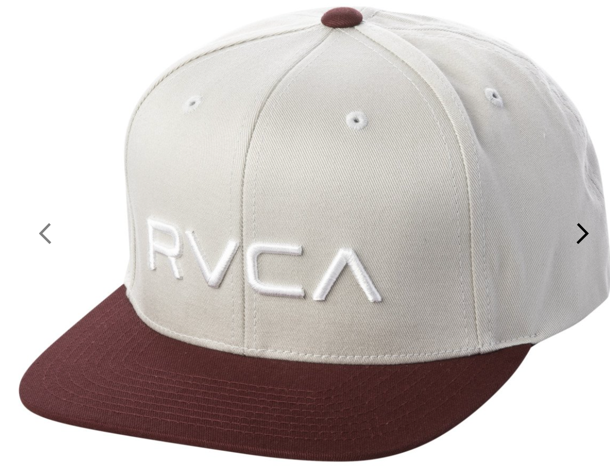 RVCA Twill Snapback III Hat - Wine