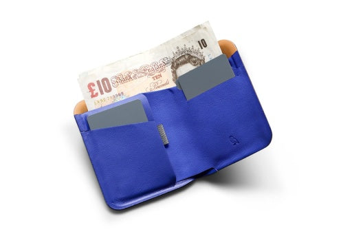 Apex Note Sleeve Magnetic Wallet - PepperBlue inside pounds