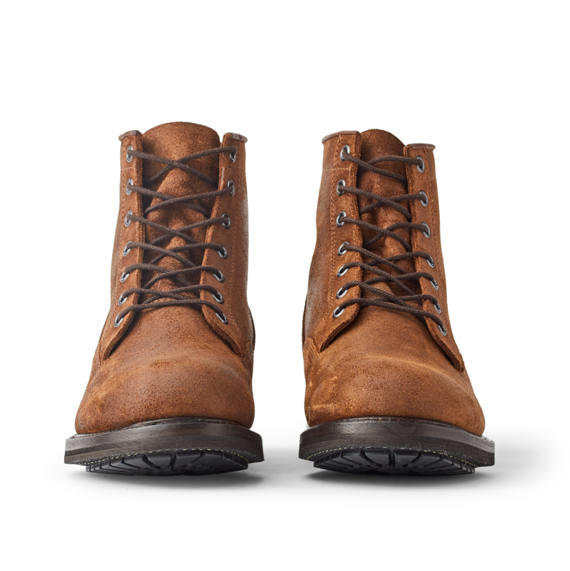 Filson Rugged Leather Service Boots - Whiskey front 