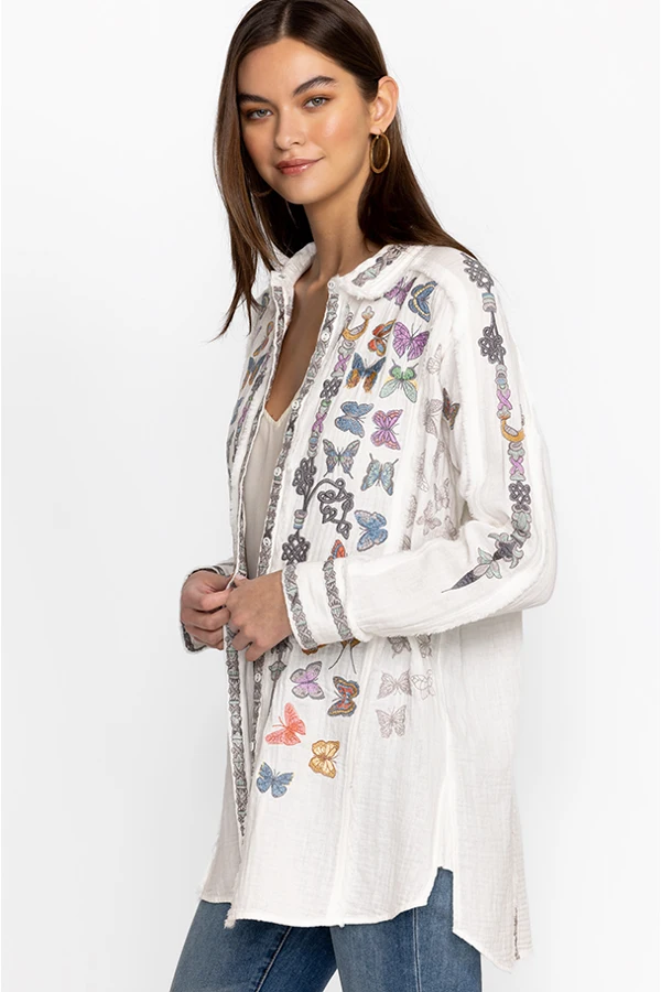 Johnny Was Tala Tunic | White side