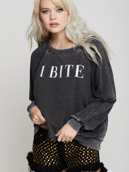 Recycled Karma I Bite Sweater | Black