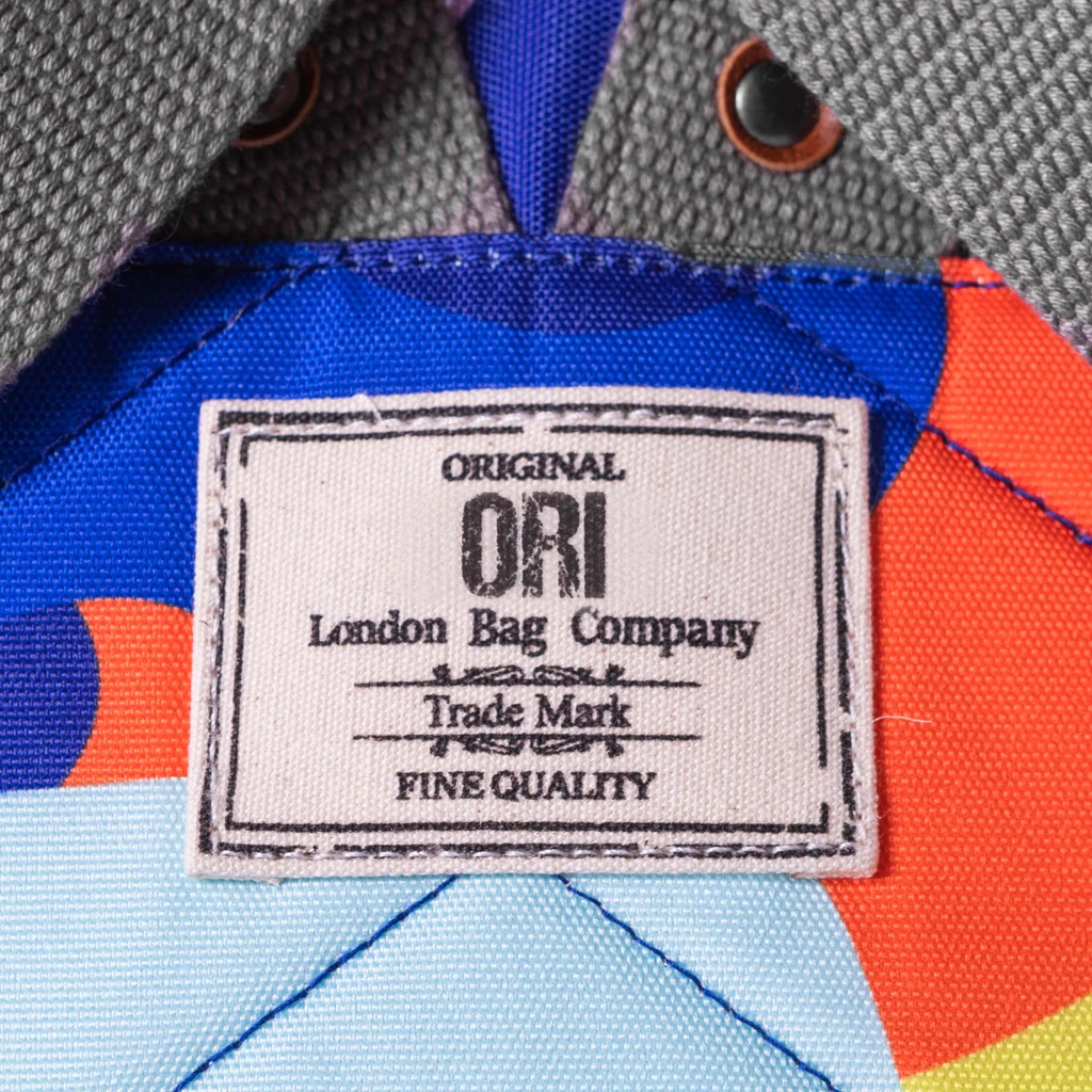 ORI London Bantry B (Canvas) Sustainable Small Bag  - Limited Edition Lava Multi Tag