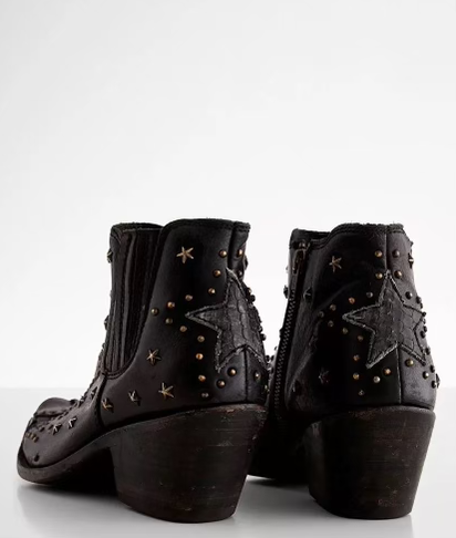 Liberty Black A Star Is Born Side Zip Booties - Black back